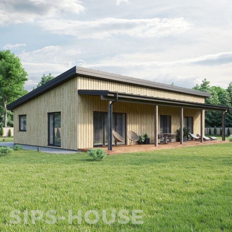 Prefabricated house structural SIPs kit product LEMON