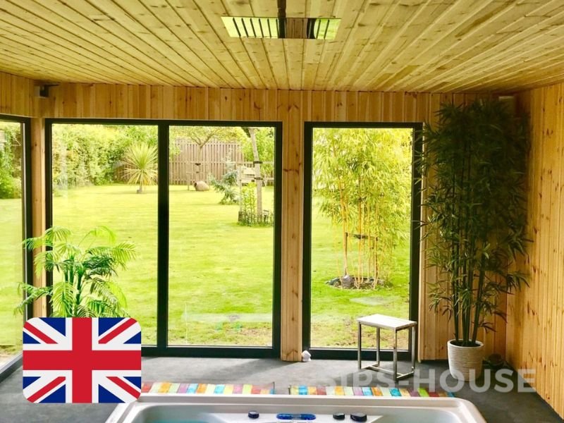 SIPS garden room interior in the UK