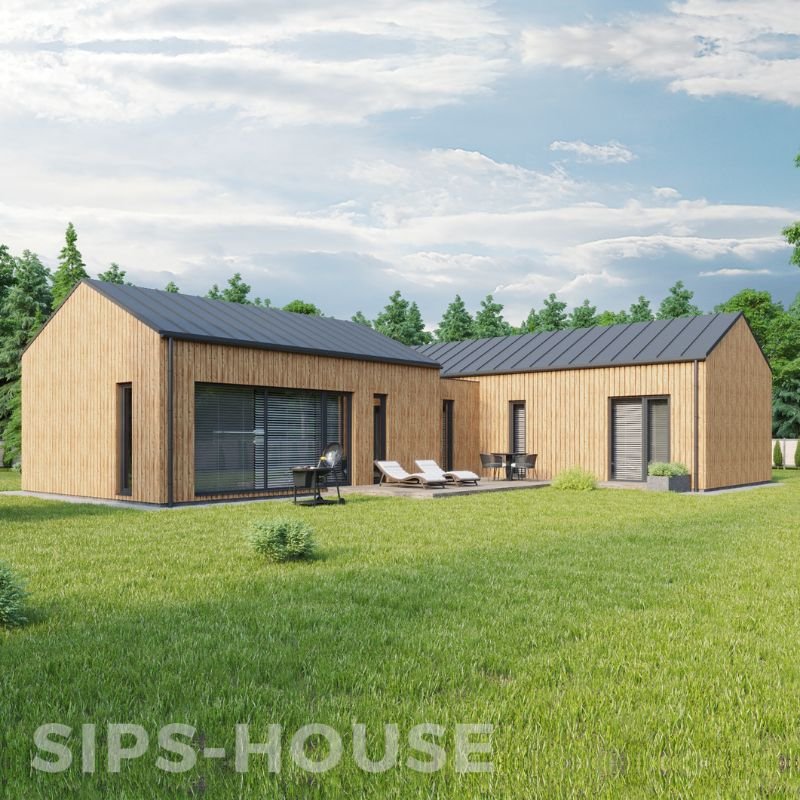 SIPS House Kit with full Thermowood exterior cladding