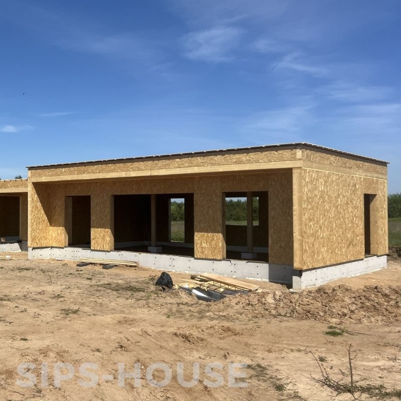 80 m² SIP house structural kit SIPS-HOUSE.com