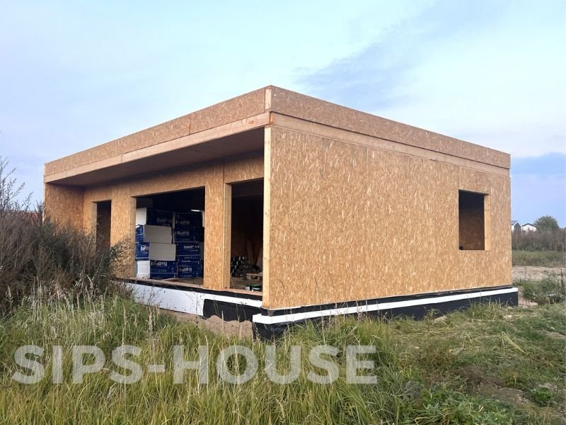 80 m² SIPS house kit with 3 bedrooms